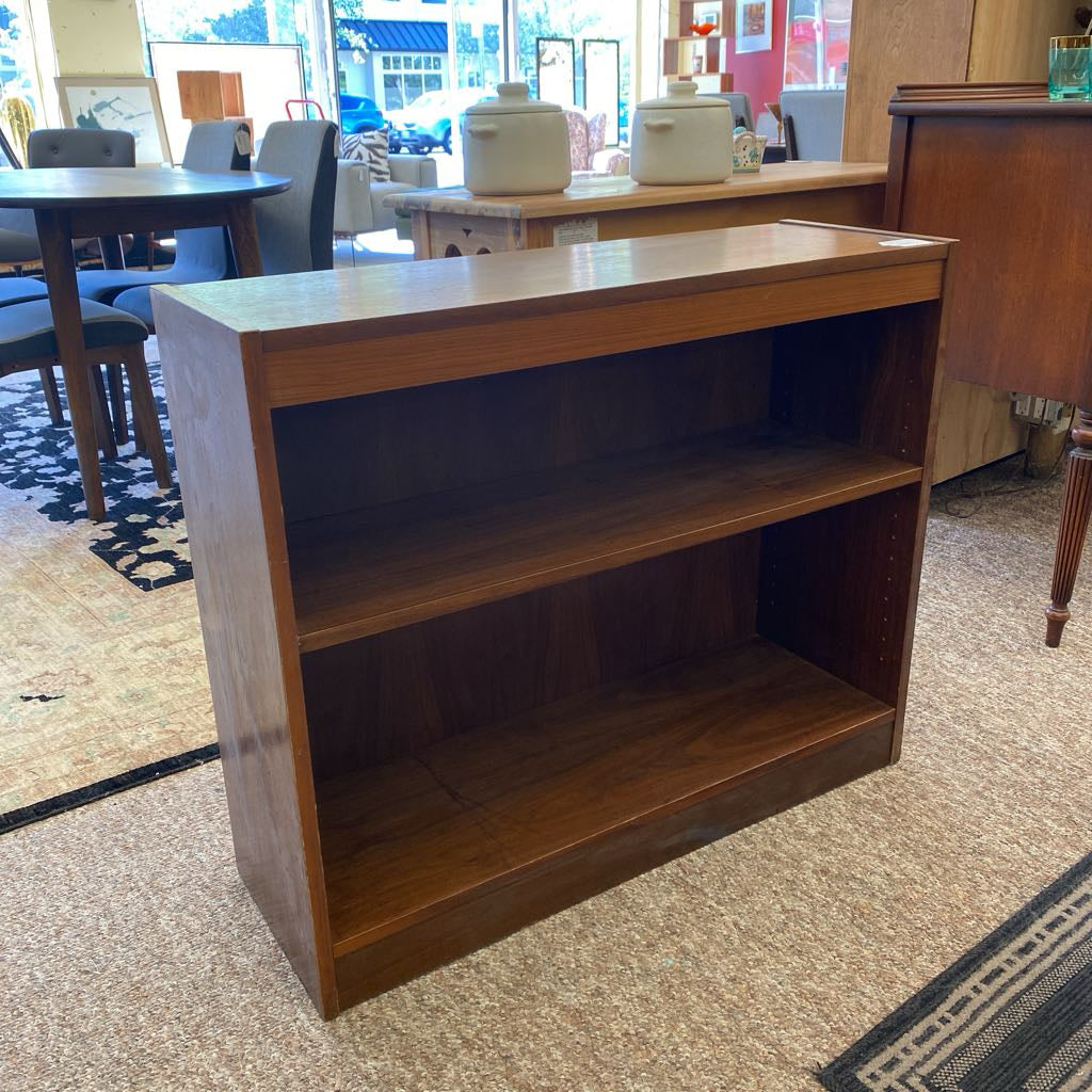 Vintage Small Walnut Laminate Bookcase