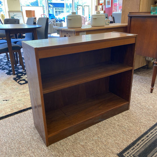 Vintage Small Walnut Laminate Bookcase C BOOKSHELVES