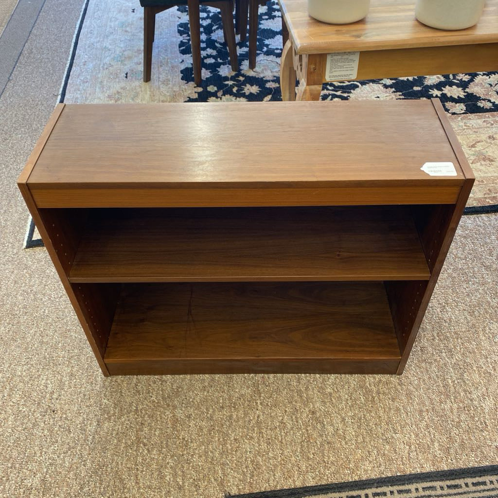 Vintage Small Walnut Laminate Bookcase