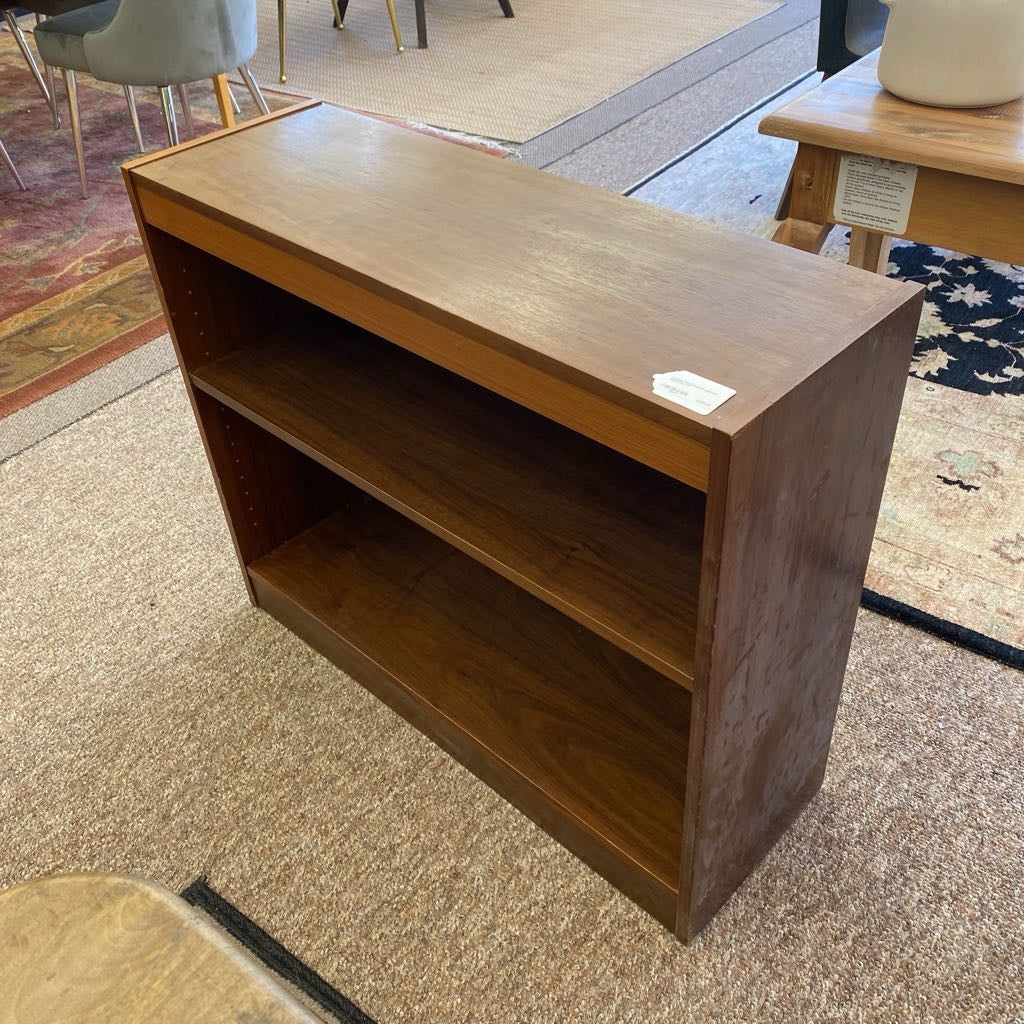 Vintage Small Walnut Laminate Bookcase