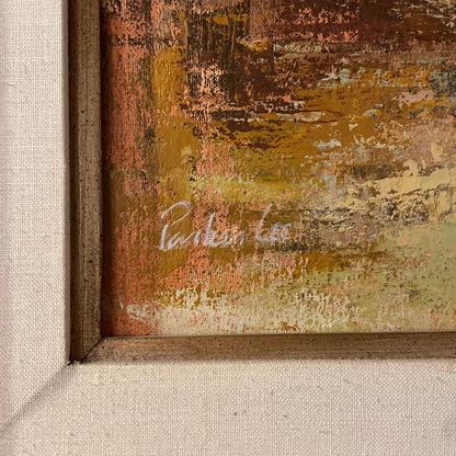 MC Brown Tone City Scape Painting