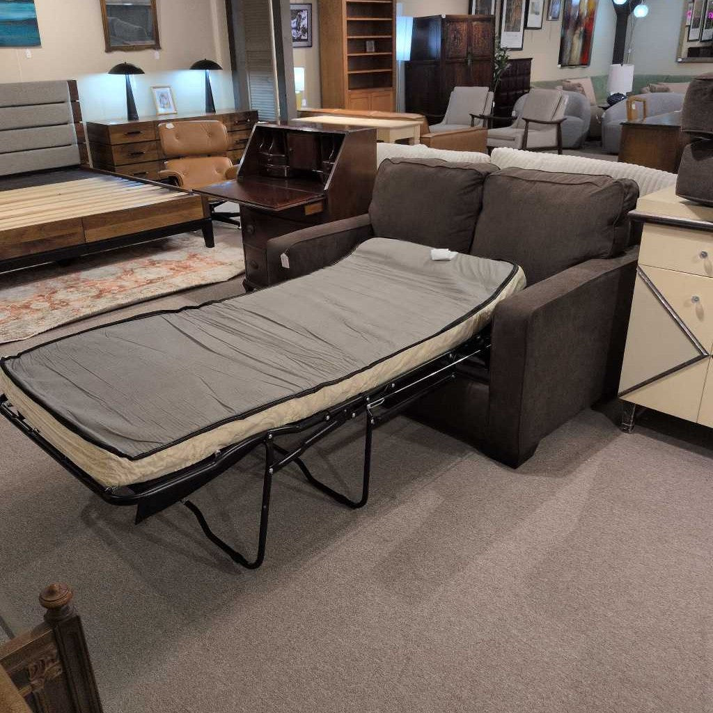 Brown Twin Sleeper Loveseat