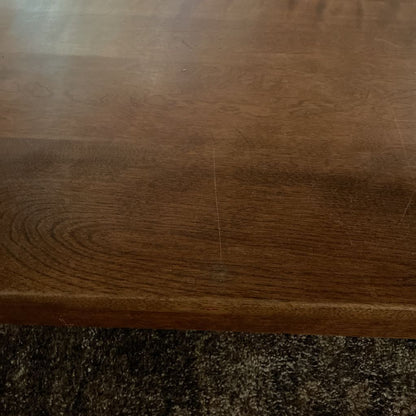 Long Rectangular Coffee Table w/Turned Wood Supports