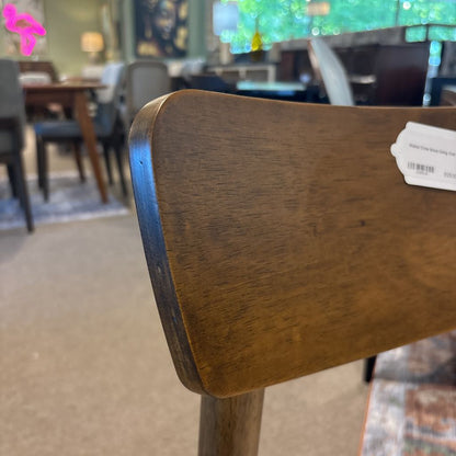Walnut Cross Brace Dining Chair