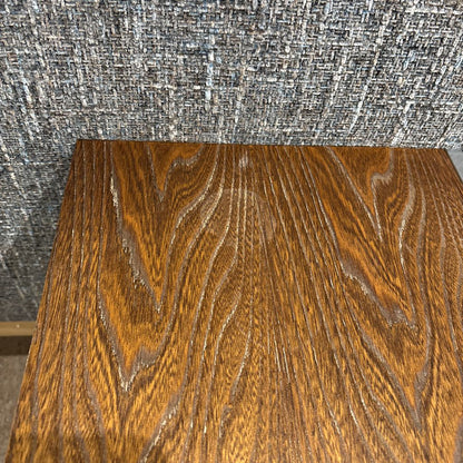 Marconi Copenhagen Walnut & Brushed Aluminum Square Side Table C SIDE TABLES