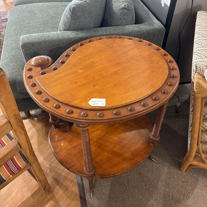 Paisley Shaped Wooden Side Table