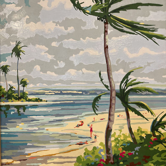 PBN Tropical Beach Scene