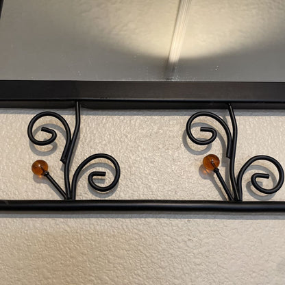 Scroll Metal Framed Mirror