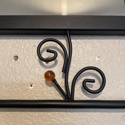 Scroll Metal Framed Mirror