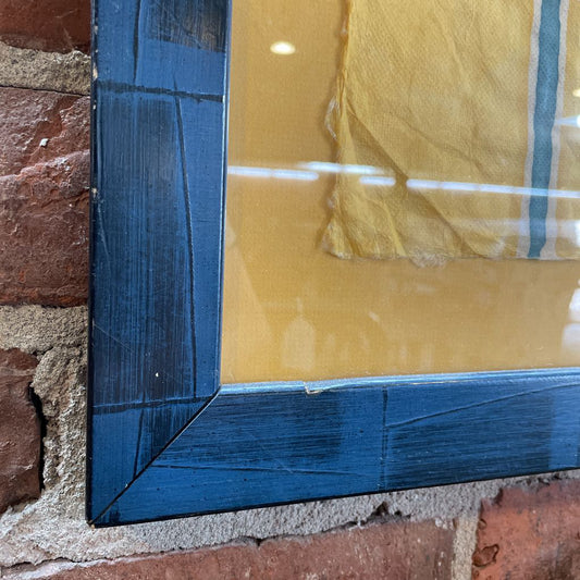 Blue and Yellow Grid Artwork ART