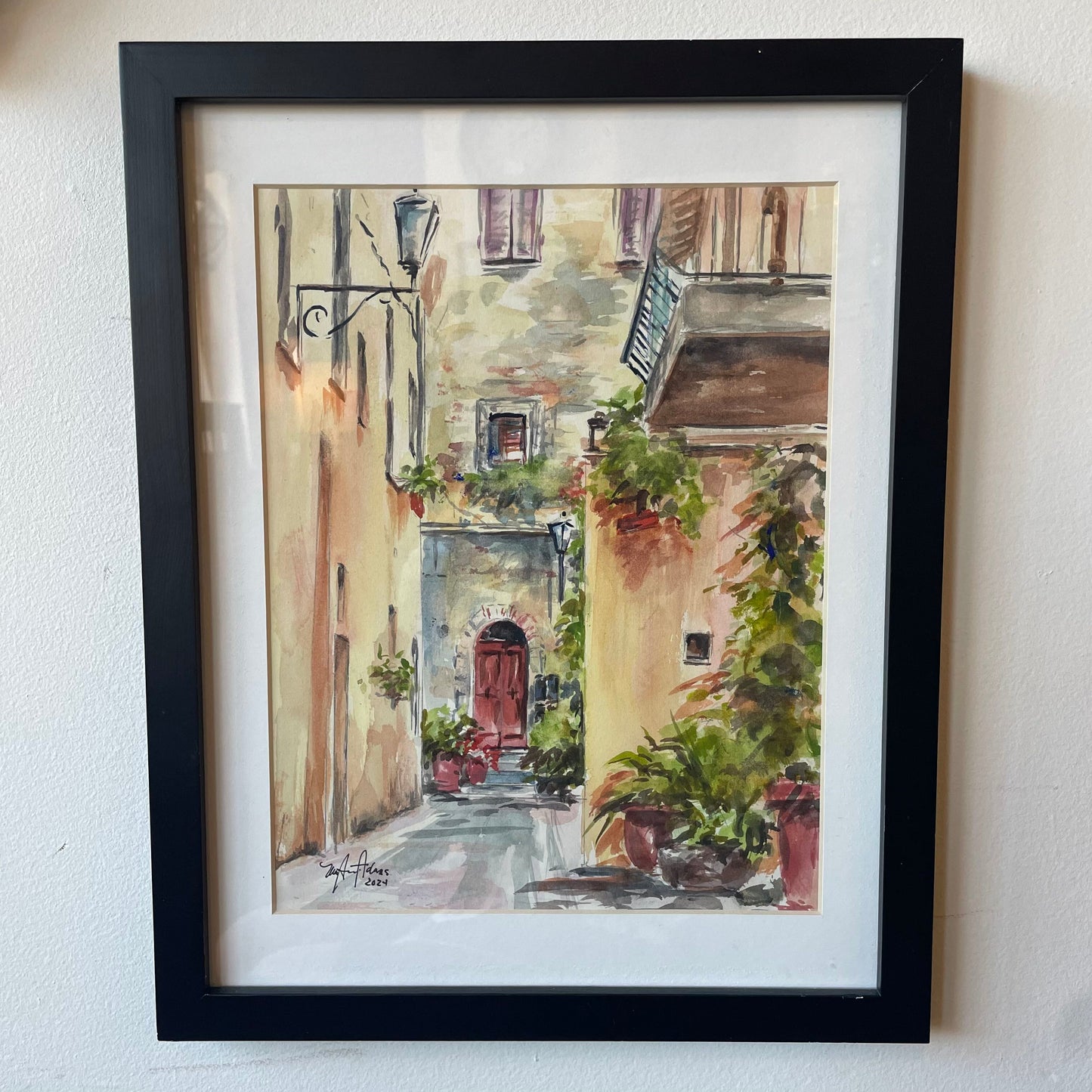 ORIGINAL MaryAnn Adams(local artist) "Alley in Italy"