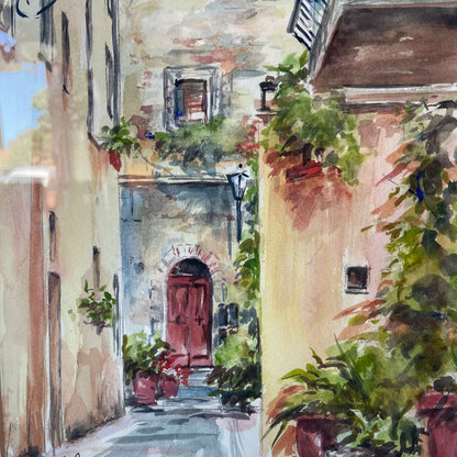 ORIGINAL MaryAnn Adams(local artist) "Alley in Italy"