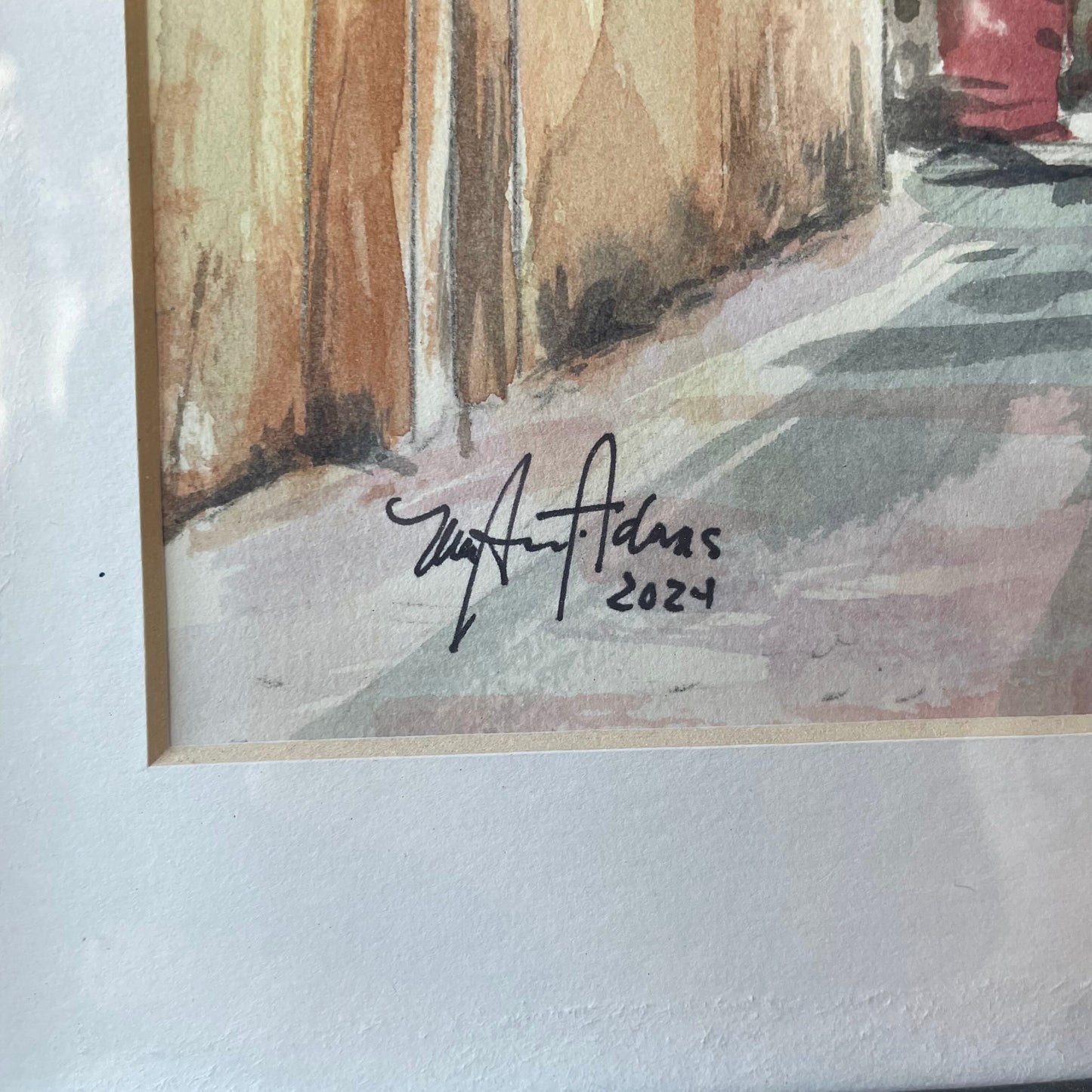 ORIGINAL MaryAnn Adams(local artist) "Alley in Italy"
