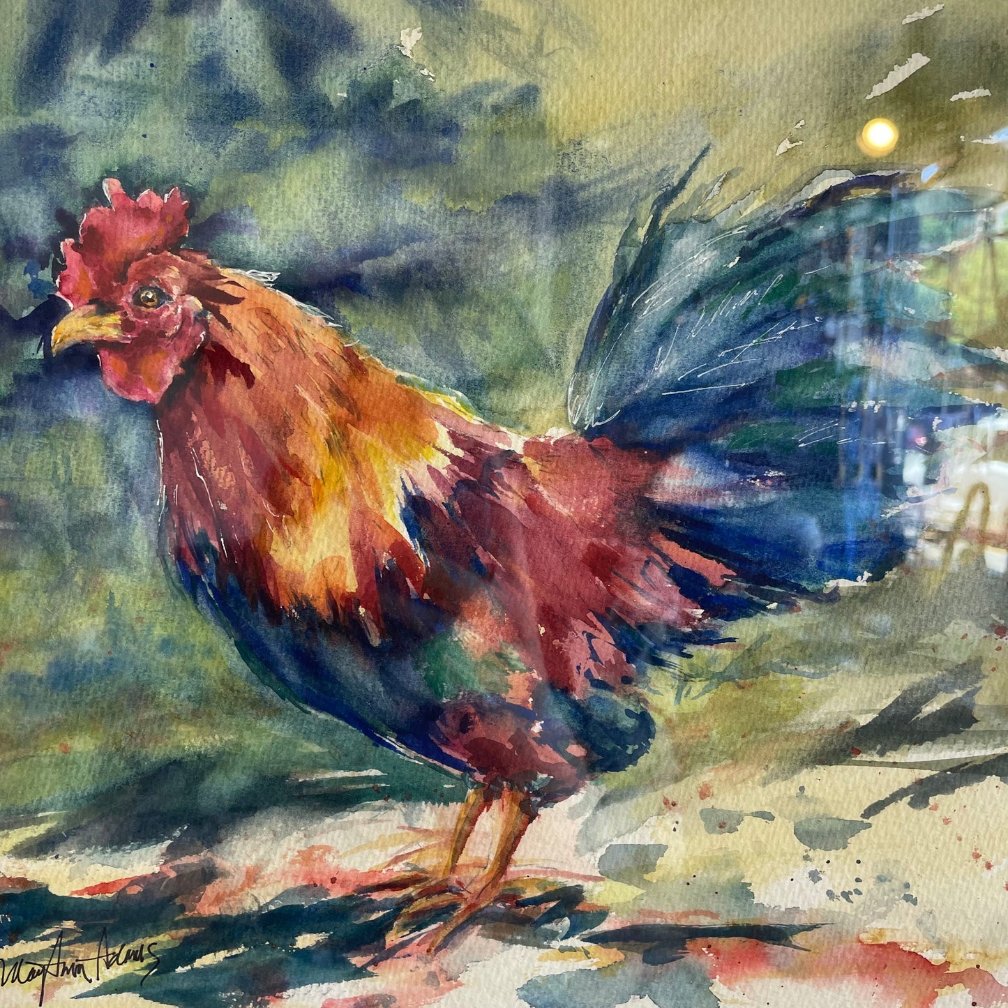 ORIGINAL MaryAnn Adams (local artist) "Red"