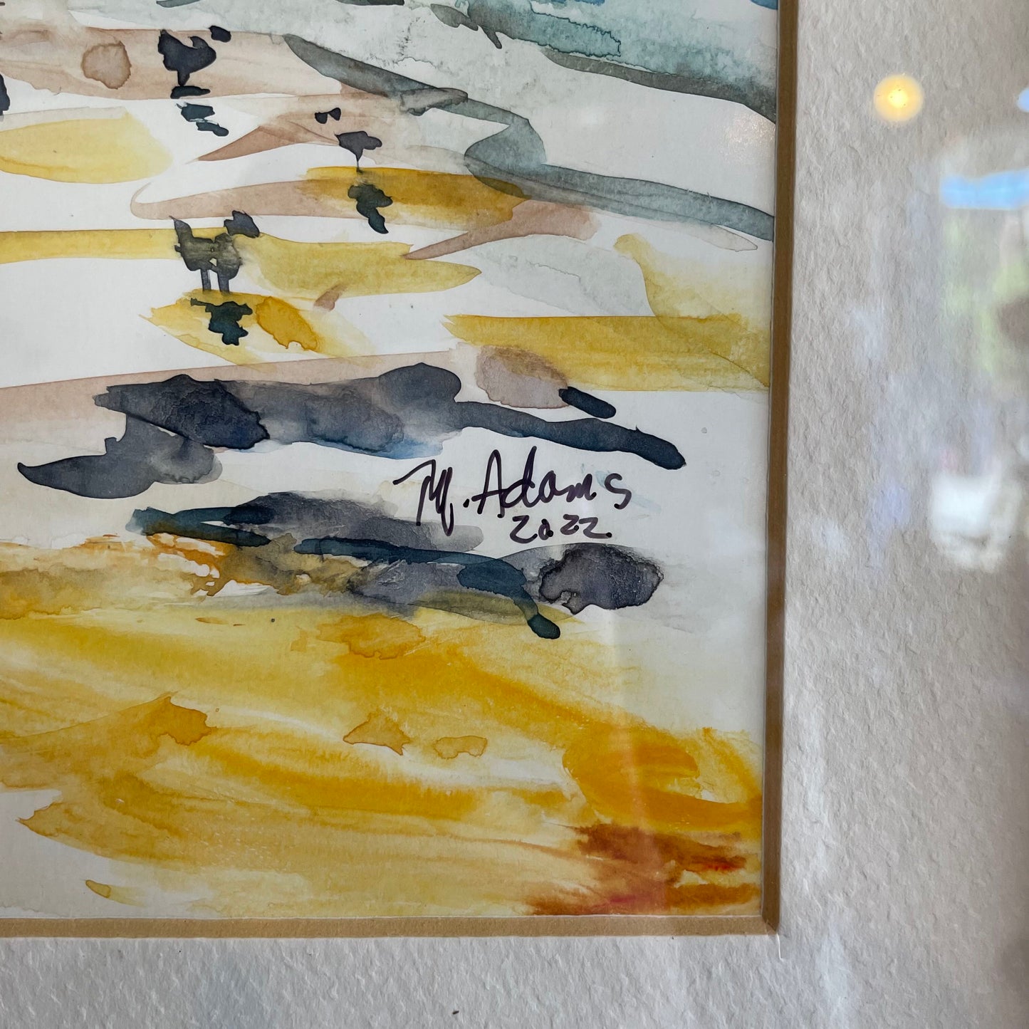 ORIGINAL MaryAnn Adams (local artist) "Lone Beach Walk"