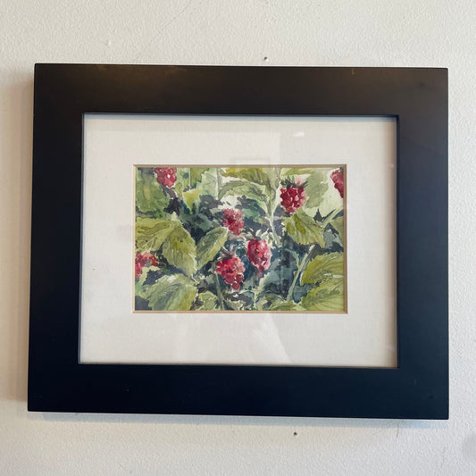 ORIGINAL MaryAnn Adams (local artist) "Raspberries on the Vine"