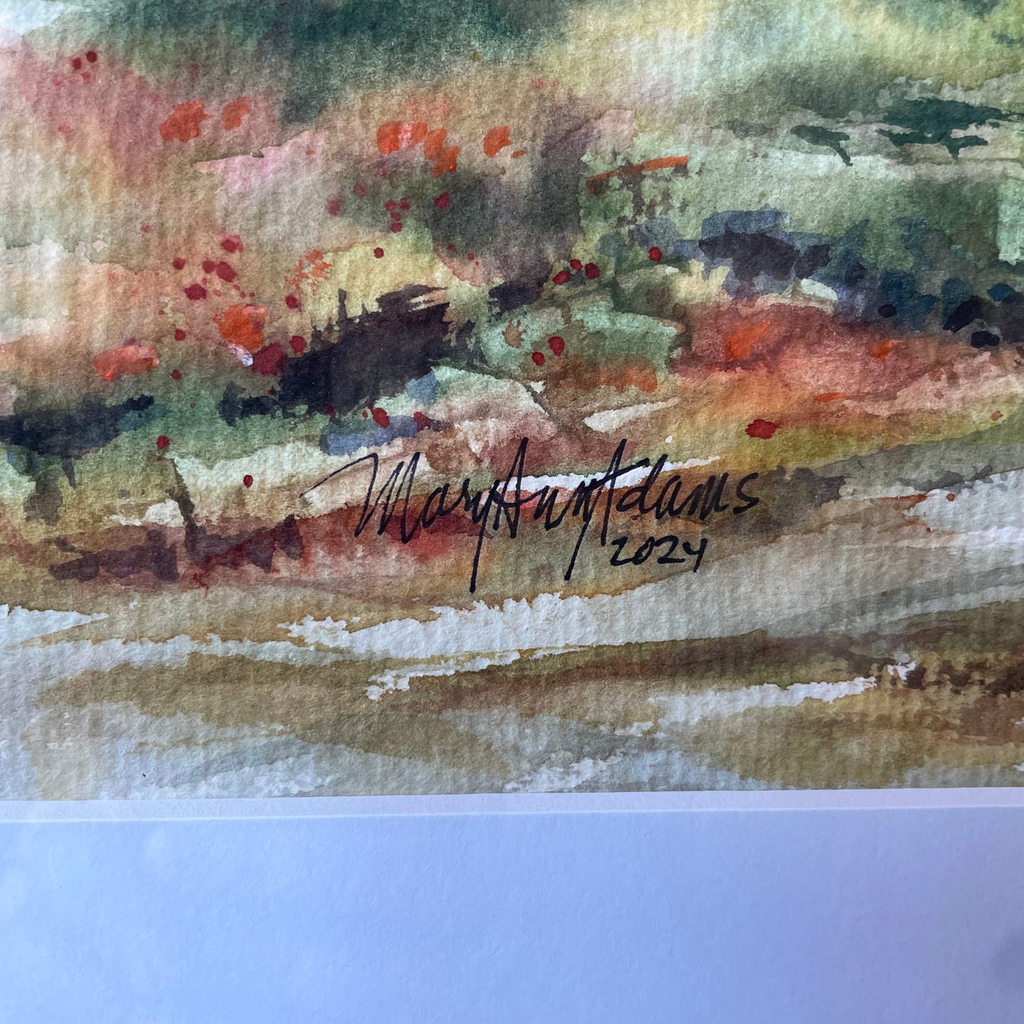 ORIGINAL MaryAnn Adams (local artist) "Elephant Sighting" (Kenya)