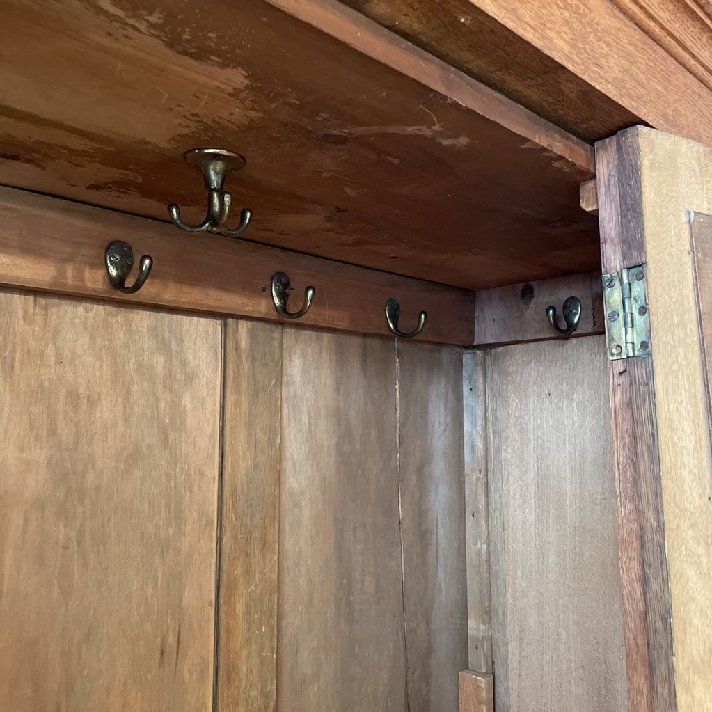 Antique Armoir w/Mirror Door and Bottom Drawer