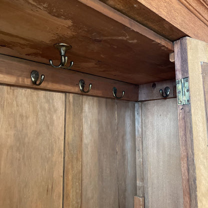 Antique Armoir w/Mirror Door and Bottom Drawer