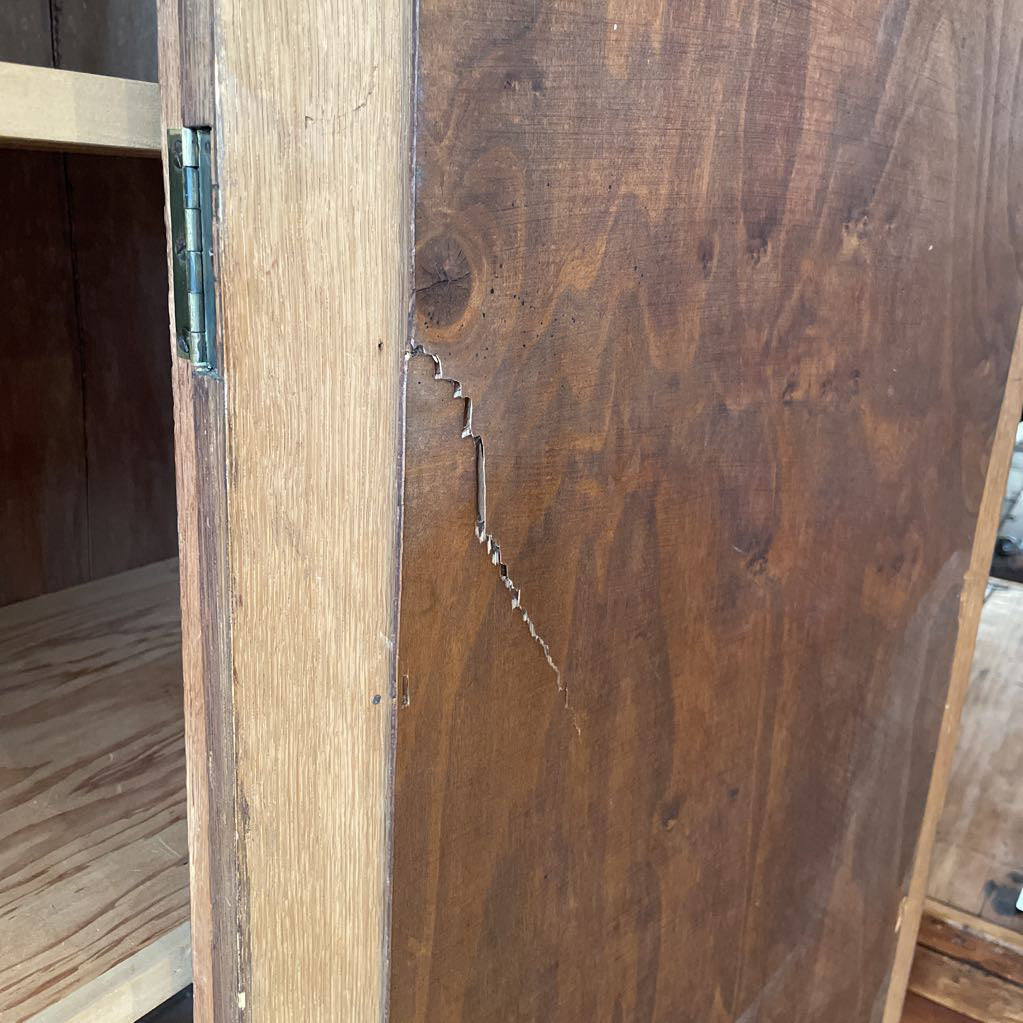 Antique Armoir w/Mirror Door and Bottom Drawer