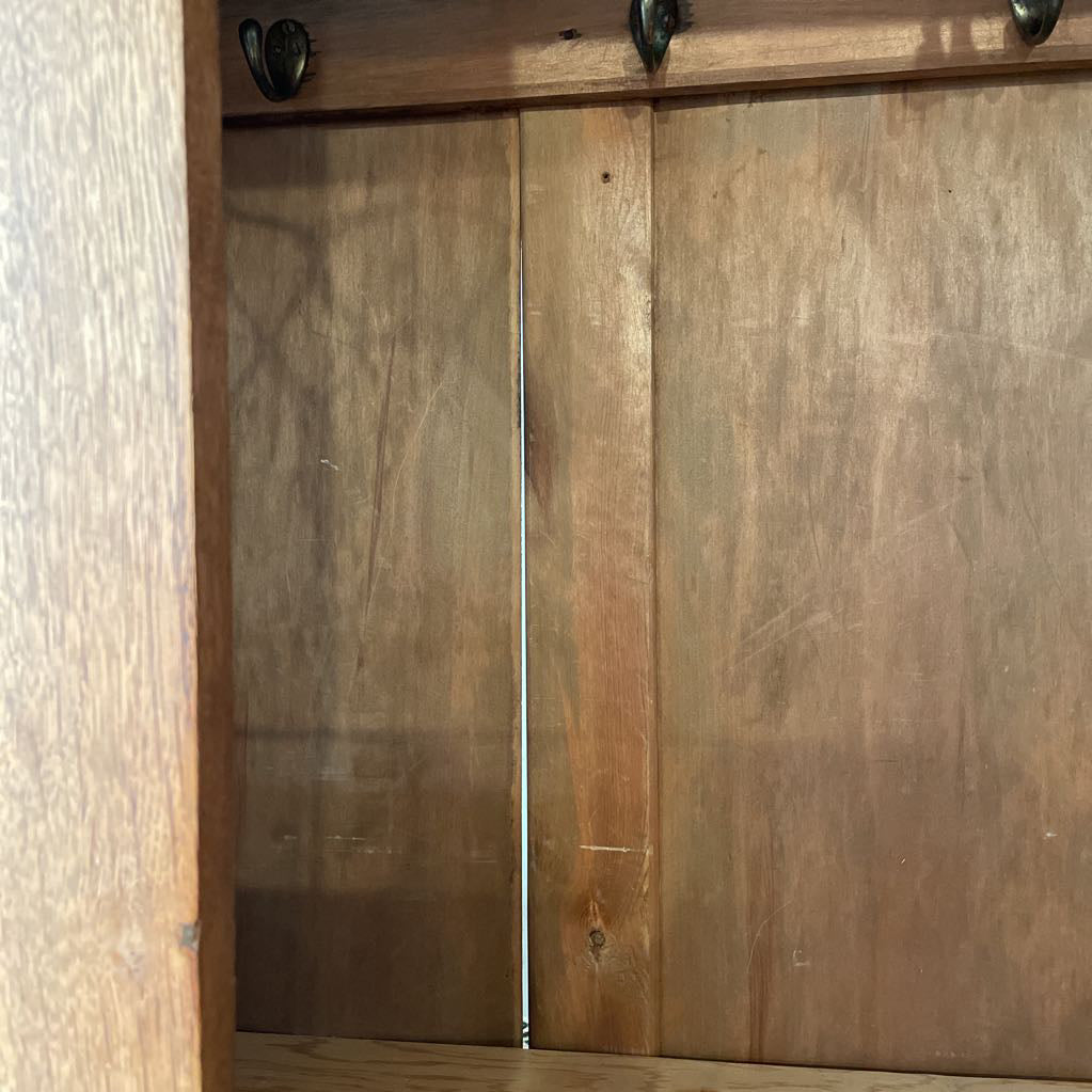 Antique Armoir w/Mirror Door and Bottom Drawer