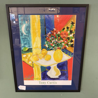 TONY CURTIS SIGNED Still Life Framed Print ART