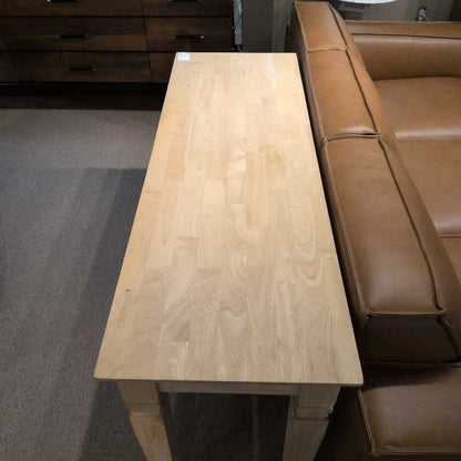 Natural Unfinished 2 Drawer Console