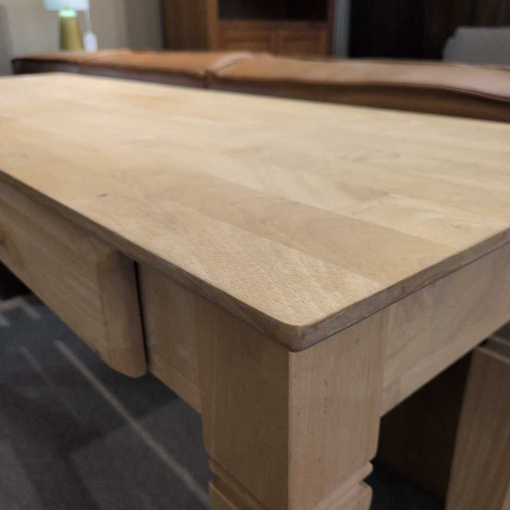 Natural Unfinished 2 Drawer Console