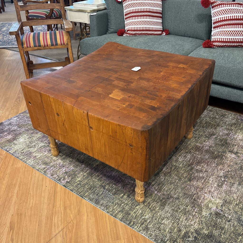 Large Butcher Block Coffee Table