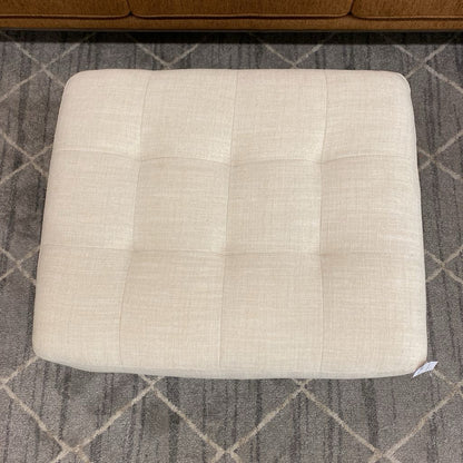 Biscuit Cream Tufted Ottoman