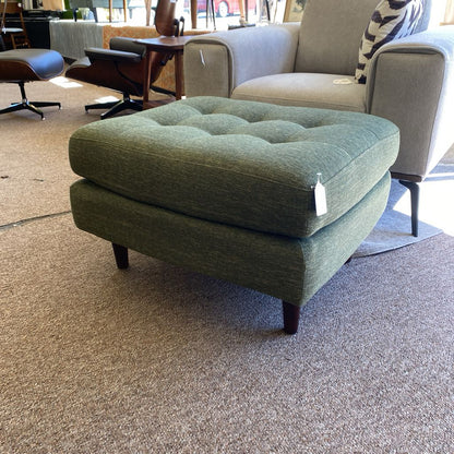 Fir Green Tufted Ottoman