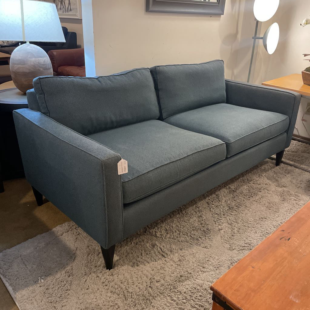Room & Board Dark Blue Speckled Studio Sofa