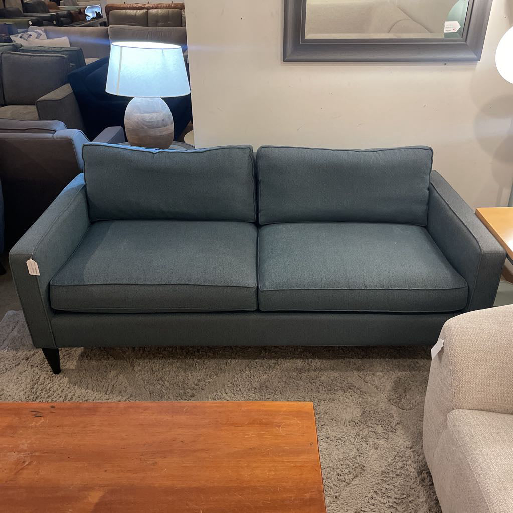 Room & Board Dark Blue Speckled Studio Sofa