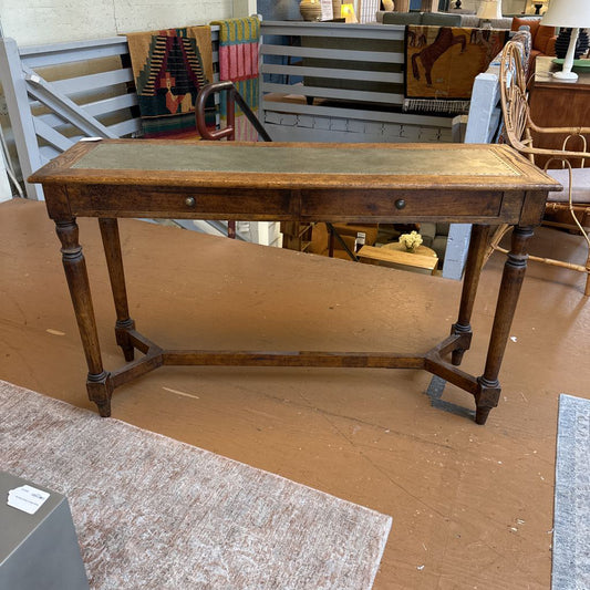 Modern Industrial Wood Console Table W/Drawers