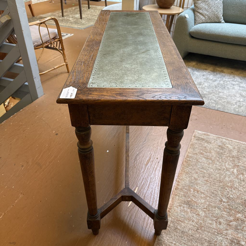 Modern Industrial Wood Console Table W/Drawers C CONSOLE TABLES