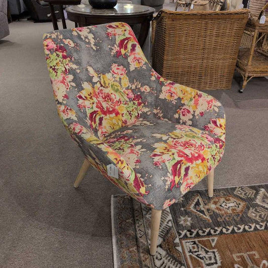Floral Pattern Accent Chair U ACCENT CHAIRS