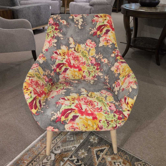 Floral Pattern Accent Chair U ACCENT CHAIRS