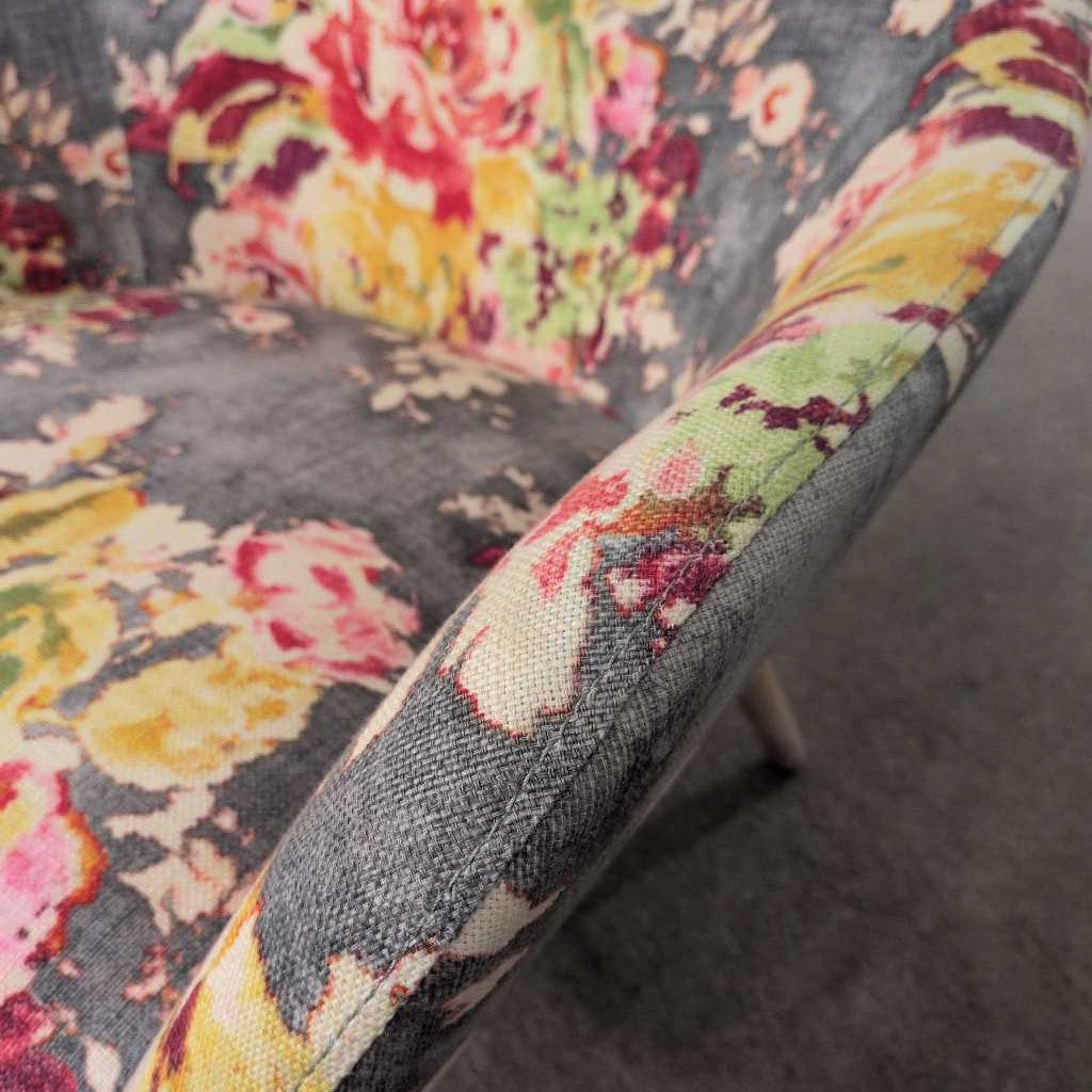 Floral Pattern Accent Chair