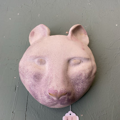 Indoor/Outdoor Feline Head Ceramic Planter UNIQUE FINDS