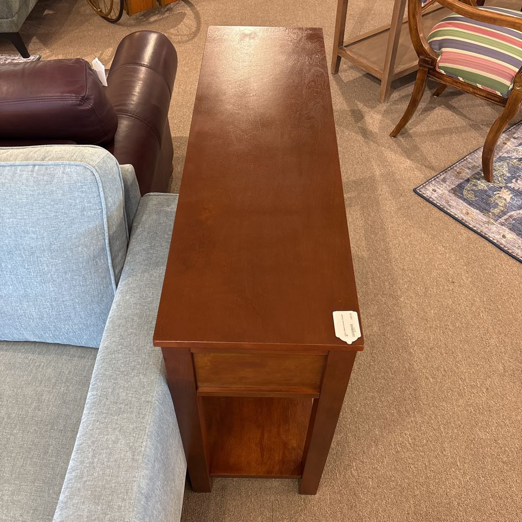 Cherry Wood 2 Drawer Console