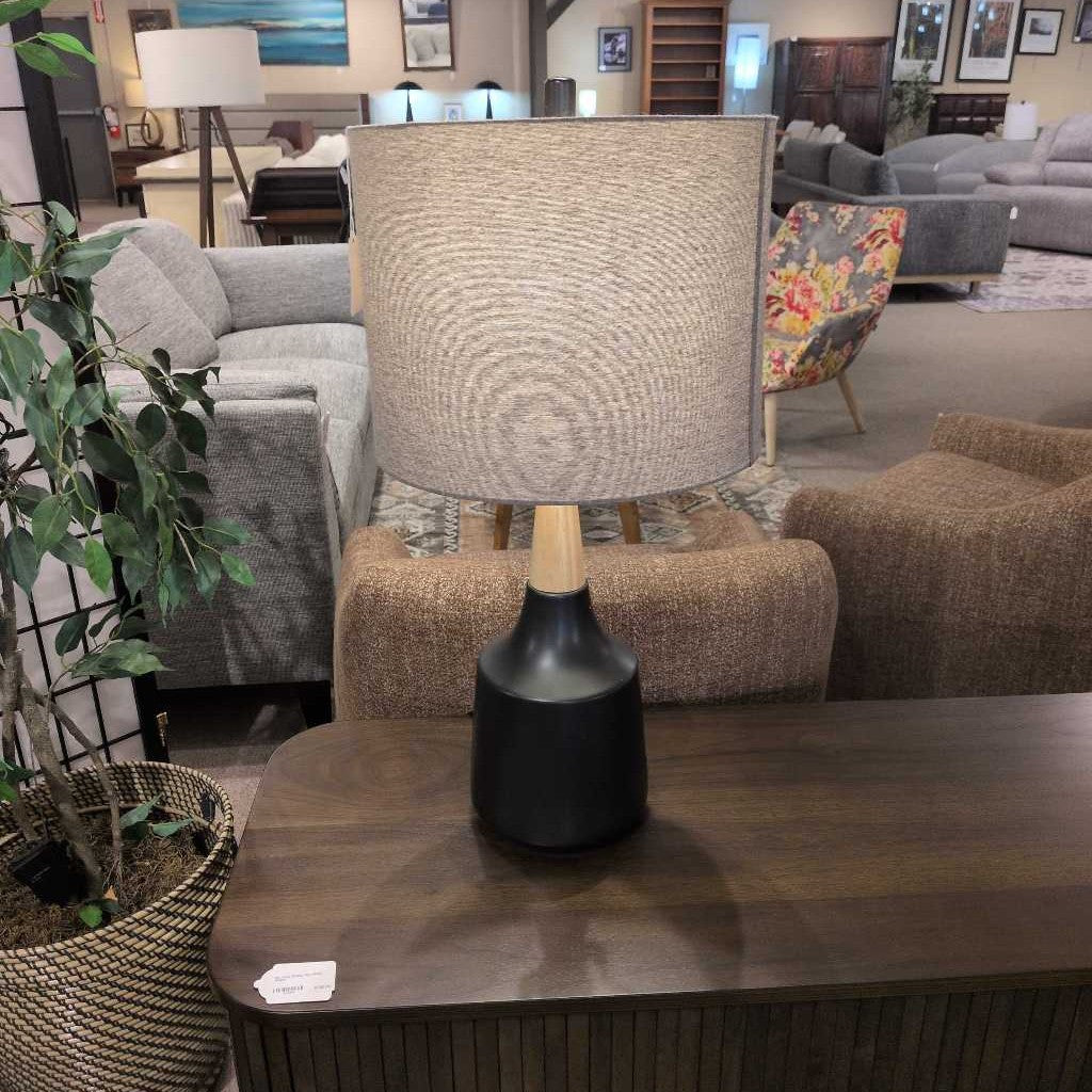 Two Tone Black Table Lamp