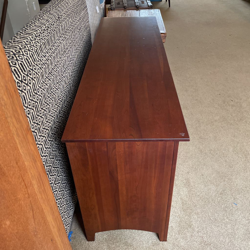 Ethan Allen Cherry Wood 6 Drawer Lowboy