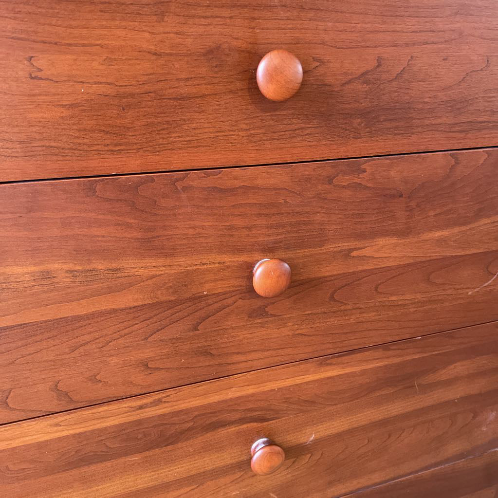 Ethan Allen Cherry Wood 6 Drawer Lowboy