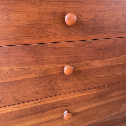 Ethan Allen Cherry Wood 6 Drawer Lowboy