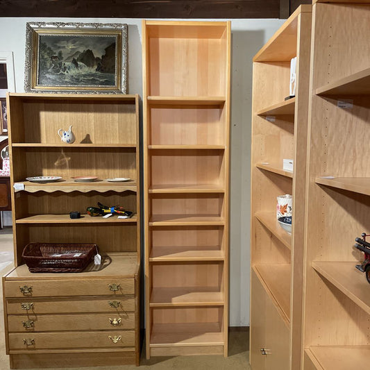 Maple Tall Narrow Bookcase