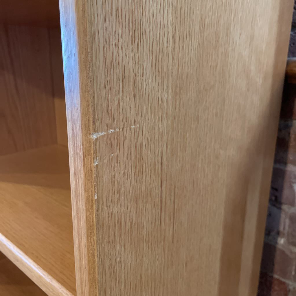 Oak Double Wide Danish Made Bookshelf