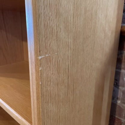 Oak Double Wide Danish Made Bookshelf