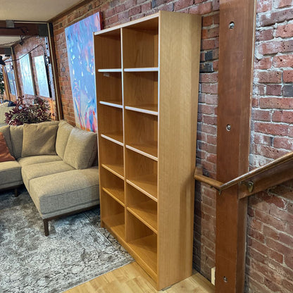 Oak Double Wide Danish Made Bookshelf