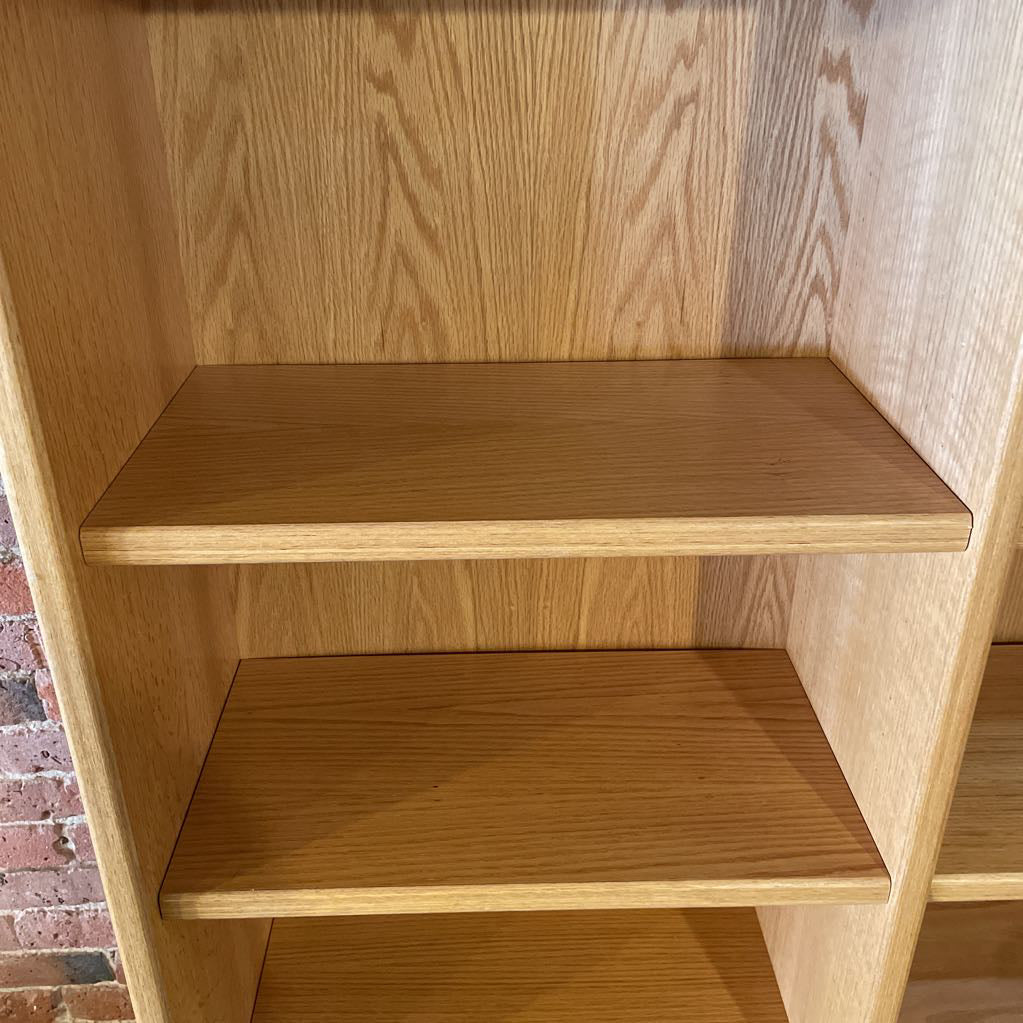 Oak Double Wide Danish Made Bookshelf