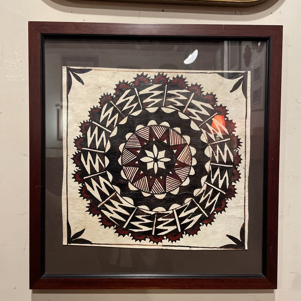 Framed Round Design from Tonga